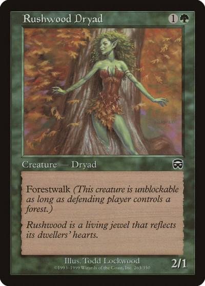 Rushwood Dryad MMQ-263 Mercadian Masques Magic card