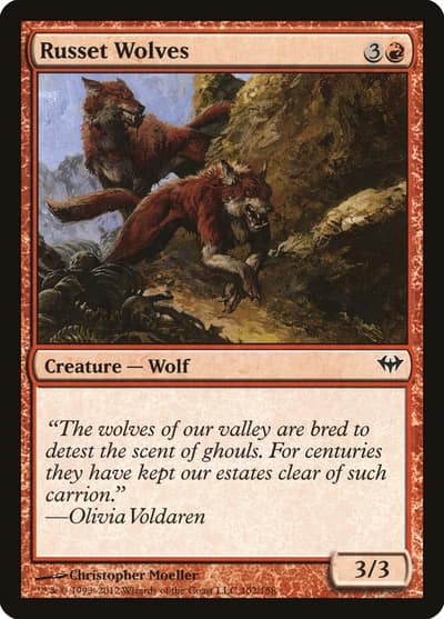 Russet Wolves 102 Dark Ascension Magic card