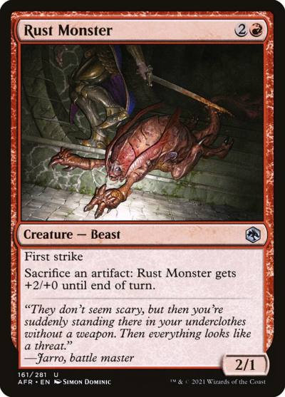 Rust Monster AFR-161 Adventures in the Forgotten Realms Magic card