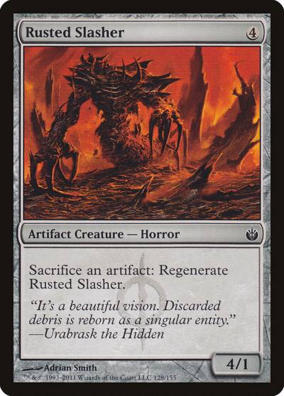 Rusted Slasher 128 Mirrodin Besieged Magic card