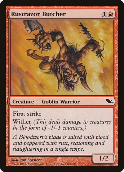 Rustrazor Butcher 105 Shadowmoor Magic card