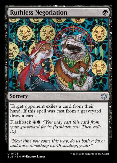 Ruthless Negotiation BLB-108 Bloomburrow Magic card