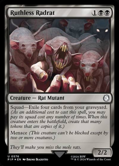 Ruthless Radrat PIP-576 Fallout Magic card
