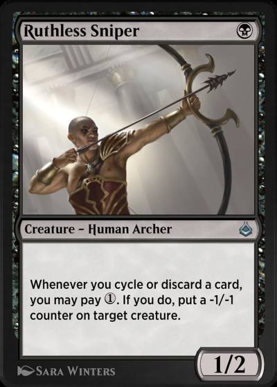 Ruthless Sniper AKR-121 Amonkhet Remastered Magic card