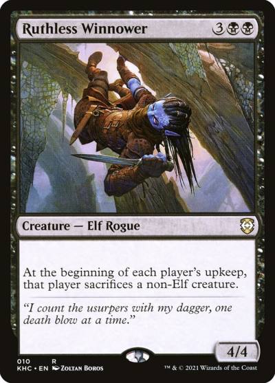 Ruthless Winnower KHC-10 Kaldheim Commander Magic card