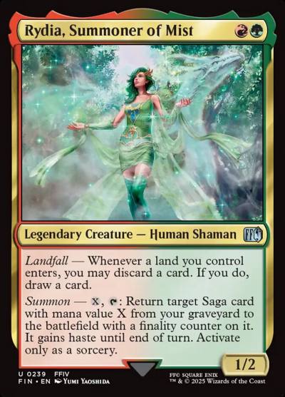 Rydia, Summoner of Mist FIN-239 Final Fantasy Magic card