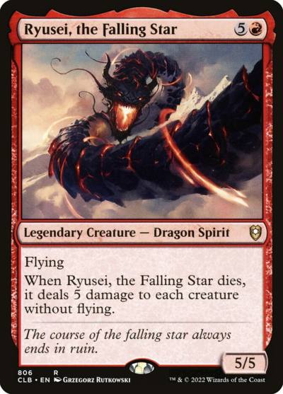 Ryusei, the Falling Star CLB-806 Commander Legends: Battle for Baldur's Gate Magic card