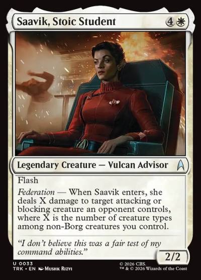 Saavik, Stoic Student TRK-33 Star Trek Magic card