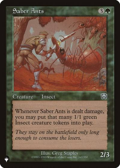 Saber Ants PLST-MMQ-267 The List Magic card