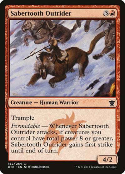 Sabertooth Outrider DTK-152 Dragons of Tarkir Magic card