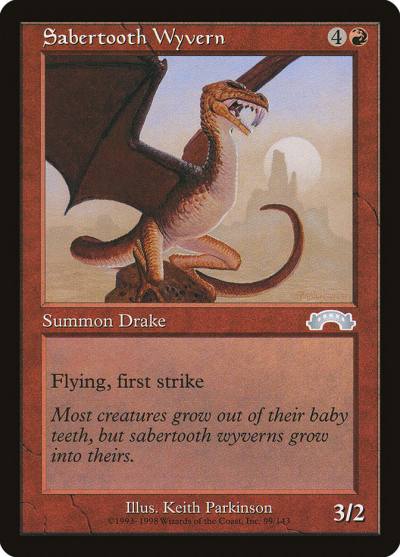 Sabertooth Wyvern EXO-99 Exodus Magic card