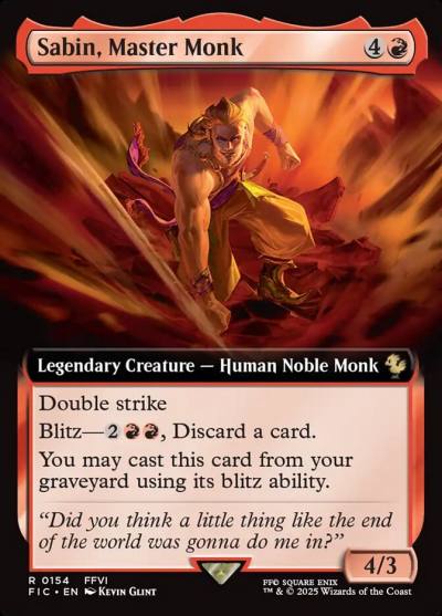 Sabin, Master Monk FIC-154 Final Fantasy Commander Magic card