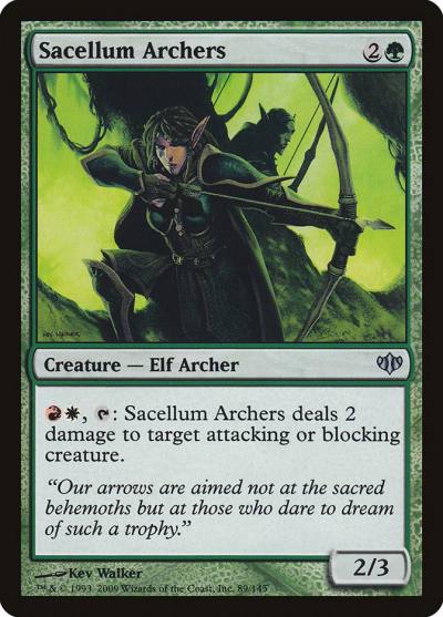 Sacellum Archers 89 Conflux Magic card