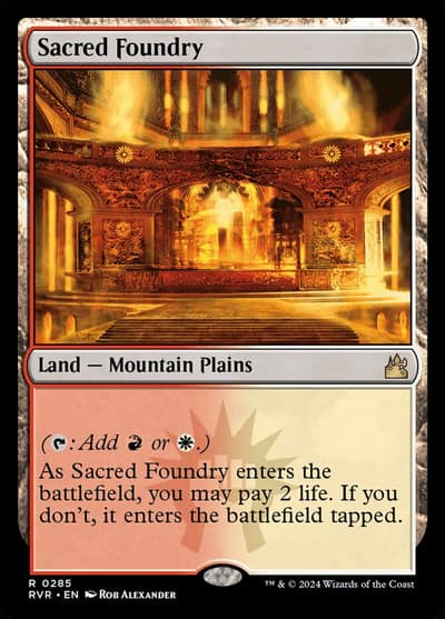 Sacred Foundry RVR-285 Ravnica Remastered Magic card