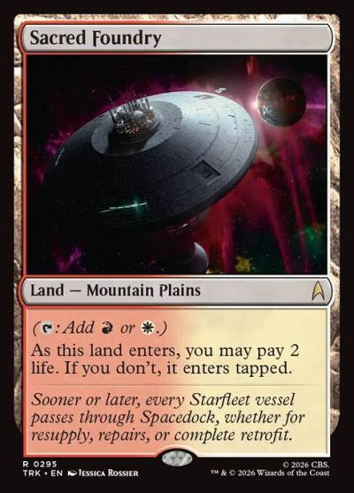 Sacred Foundry TRK-295 Star Trek Magic card