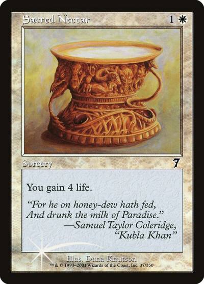 Sacred Nectar 7ED-37STAR Seventh Edition Magic card