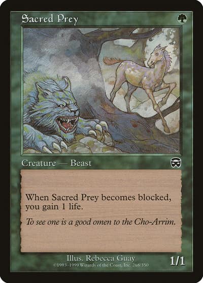 Sacred Prey 268 Mercadian Masques Magic card