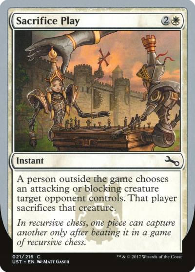 Sacrifice Play UST-21 Unstable Magic card