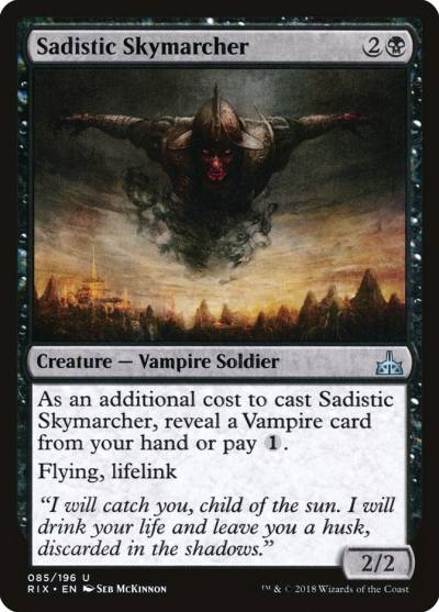 Sadistic Skymarcher 85 Rivals of Ixalan Magic card