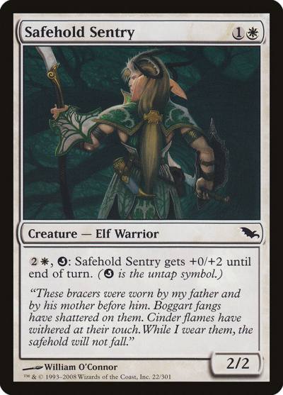 Safehold Sentry SHM-22 Shadowmoor Magic card