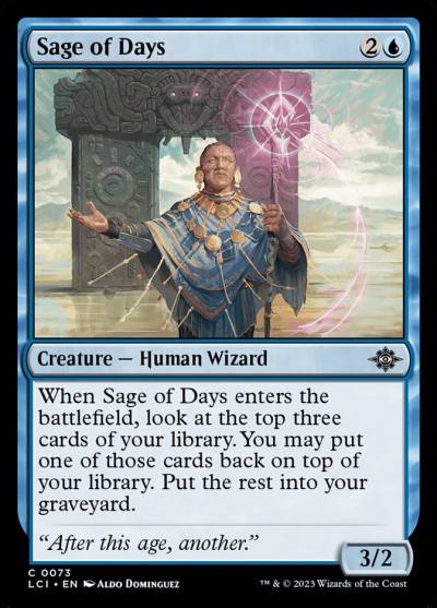 Sage of Days LCI-73 The Lost Caverns of Ixalan Magic card