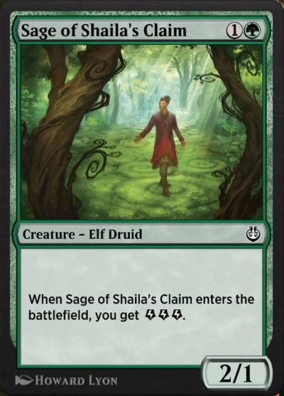 Sage of Shaila's Claim KLR-181 Kaladesh Remastered Magic card