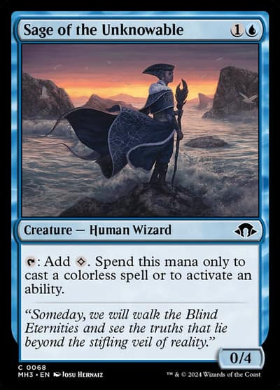Sage of the Unknowable 68 Modern Horizons 3 Magic card