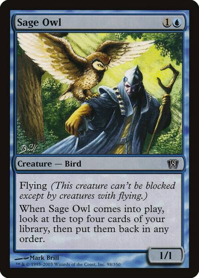 Sage Owl 8ED-98STAR Eighth Edition Magic card