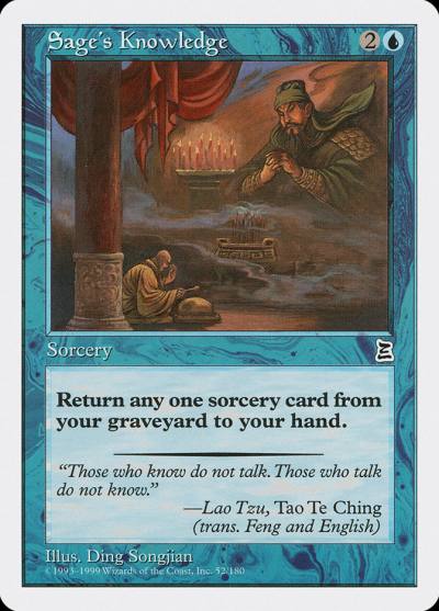 Sage's Knowledge PTK-52 Portal Three Kingdoms Magic card