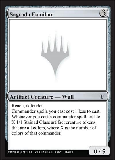 Sagrada Familiar UA03d Unknown Event Magic card
