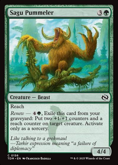 Sagu Pummeler TDM-156 Tarkir: Dragonstorm Magic card