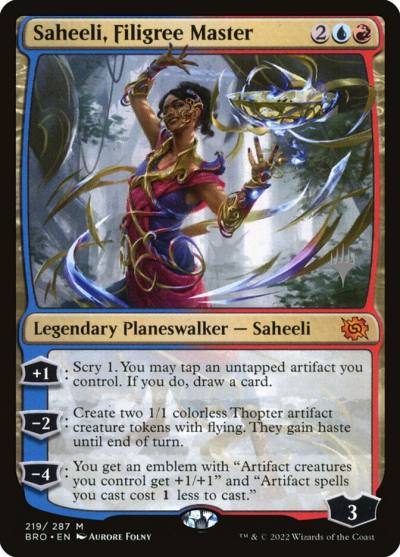 Saheeli, Filigree Master PBRO-219P The Brothers' War Promos Magic card