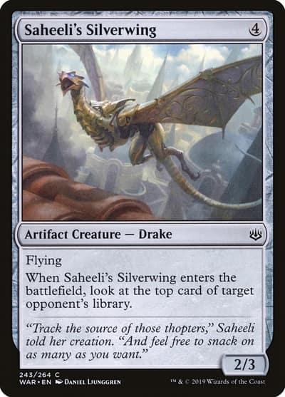 Saheeli's Silverwing WAR-243 War of the Spark Magic card
