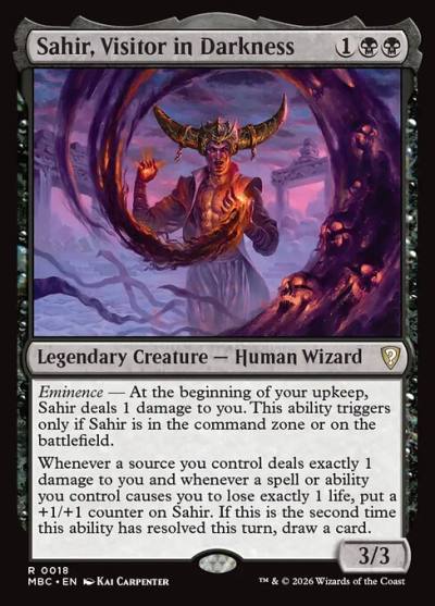 Sahir, Visitor in Darkness MBC-18 Mystery Booster Commander Edition Magic card