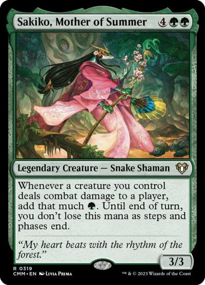 Sakiko, Mother of Summer CMM-319 Commander Masters Magic card