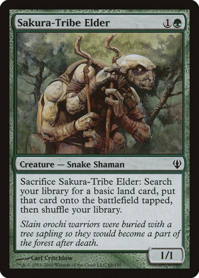 Sakura-Tribe Elder ARC-68 Archenemy Magic card