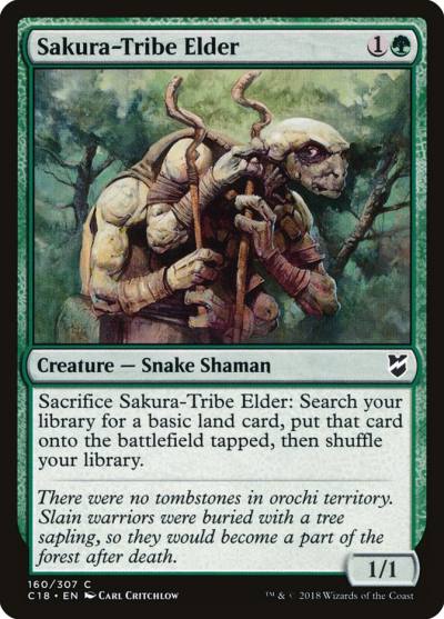 Sakura-Tribe Elder C18-160 Commander 2018 Magic card