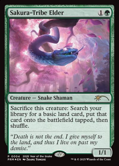 Sakura-Tribe Elder PL25-4 Year of the Snake 2025 Magic card