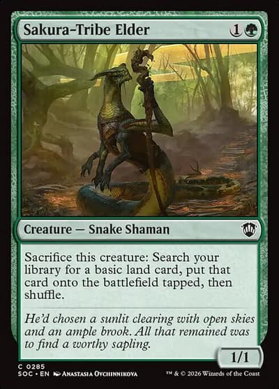 Sakura-Tribe Elder 285 Secrets of Strixhaven Commander Magic card