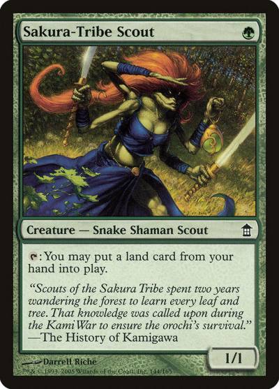 Sakura-Tribe Scout SOK-144 Saviors of Kamigawa Magic card