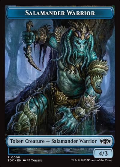 Salamander Warrior TTDC-8 Tarkir: Dragonstorm Commander Tokens Magic card