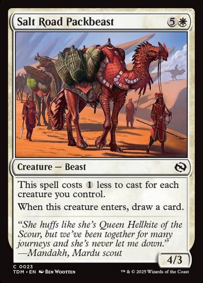 Salt Road Packbeast TDM-23 Tarkir: Dragonstorm Magic card