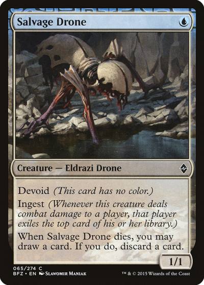 Salvage Drone 65 Battle for Zendikar Magic card