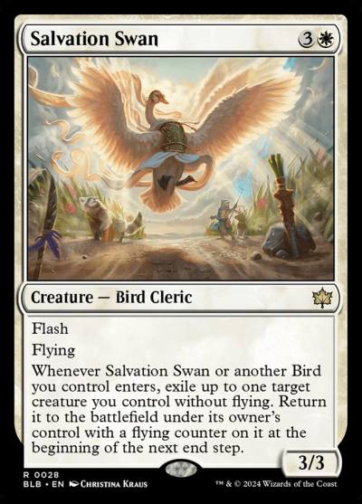 Salvation Swan BLB-28 Bloomburrow Magic card