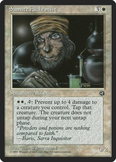 Samite Alchemist HML-13A Homelands Magic card