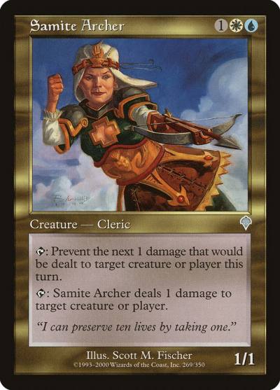 Samite Archer 269 Invasion Magic card