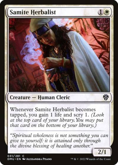 Samite Herbalist 31 Dominaria United Magic card