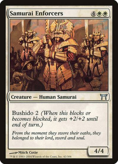 Samurai Enforcers CHK-42 Champions of Kamigawa Magic card