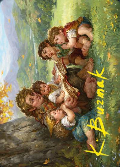 Samwise Gamgee // Samwise Gamgee ALTR-19 Tales of Middle-earth Art Series Magic card