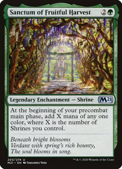 Sanctum of Fruitful Harvest M21-203 Core Set 2021 Magic card